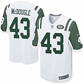 Nike Men & Women & Youth Jets #43 McDougle White Team Color Game Jersey,baseball caps,new era cap wholesale,wholesale hats